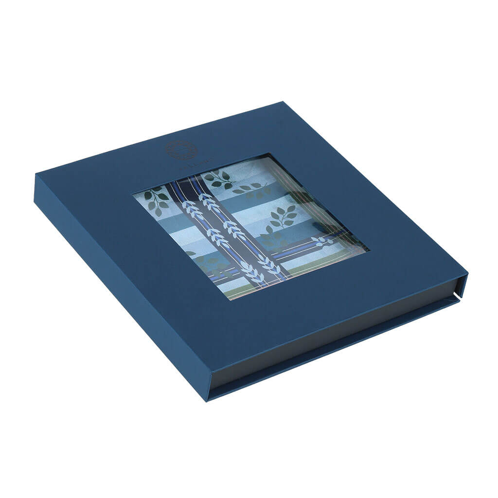 Symrebakken silkeskjerf – Blå